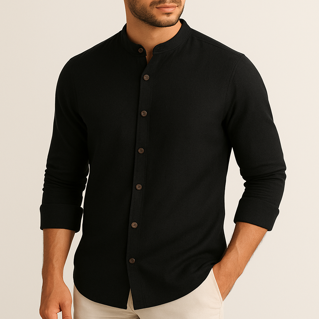 Camisa Gola Padre Manga Longa
