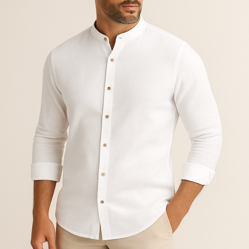 Camisa Gola Padre Manga Longa
