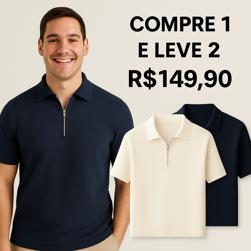 Camisa Polo Malha Francesa | Compre 1 Leve 2