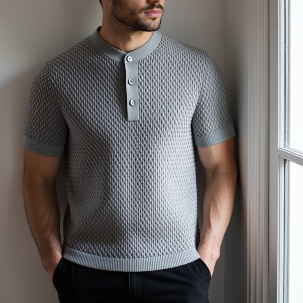 Camisa Polo Malha Franfurt Gray