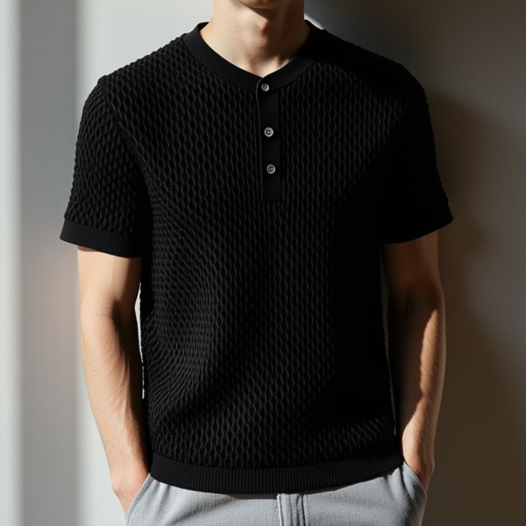 Camisa Polo Malha Franfurt Black