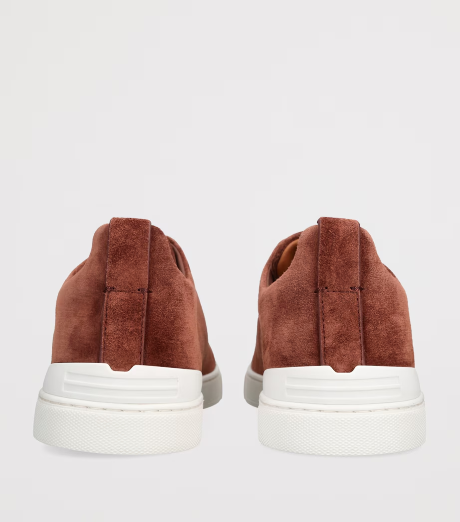 Tenis Zegna Triple Stitch Camurça