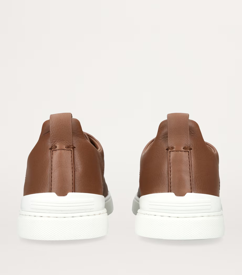 Tenis Zegna Triple Stitch Couro