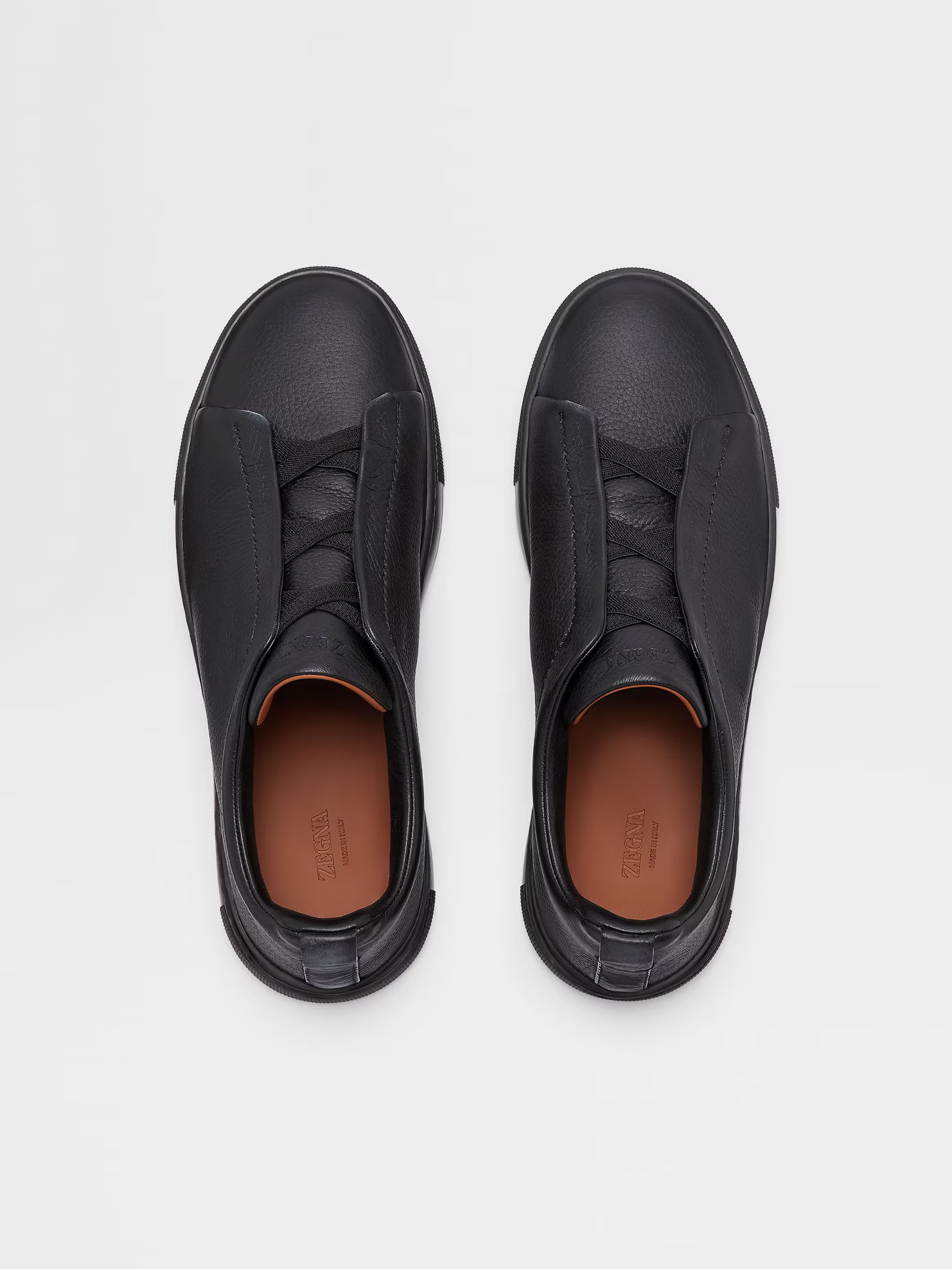 Tenis Zegna Triple Stitch Couro