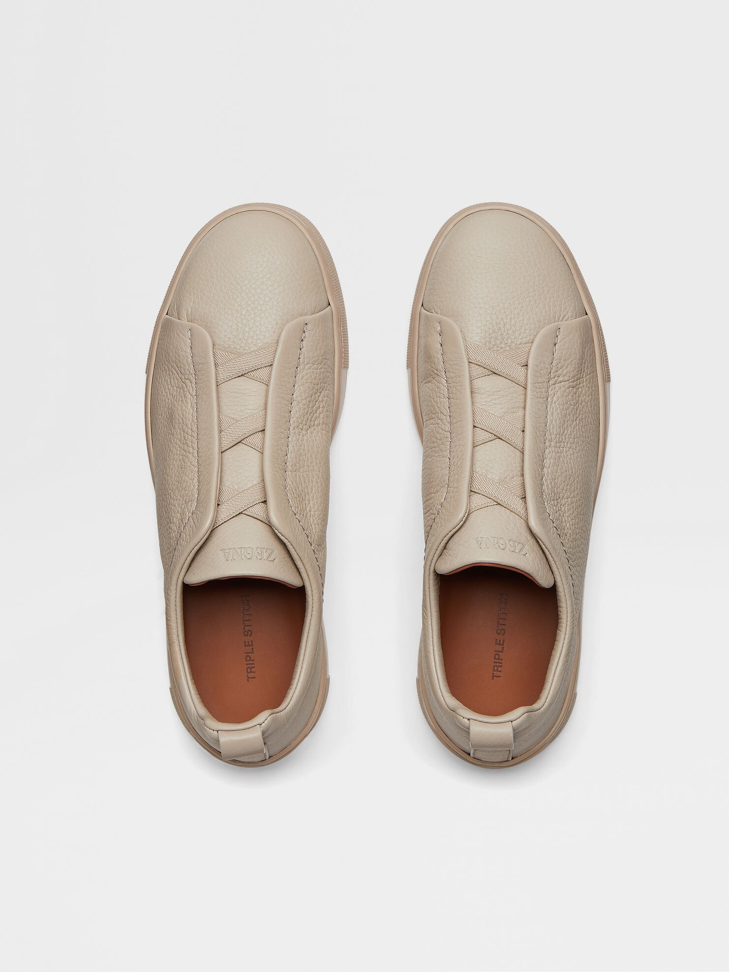 Tenis Zegna Triple Stitch Couro