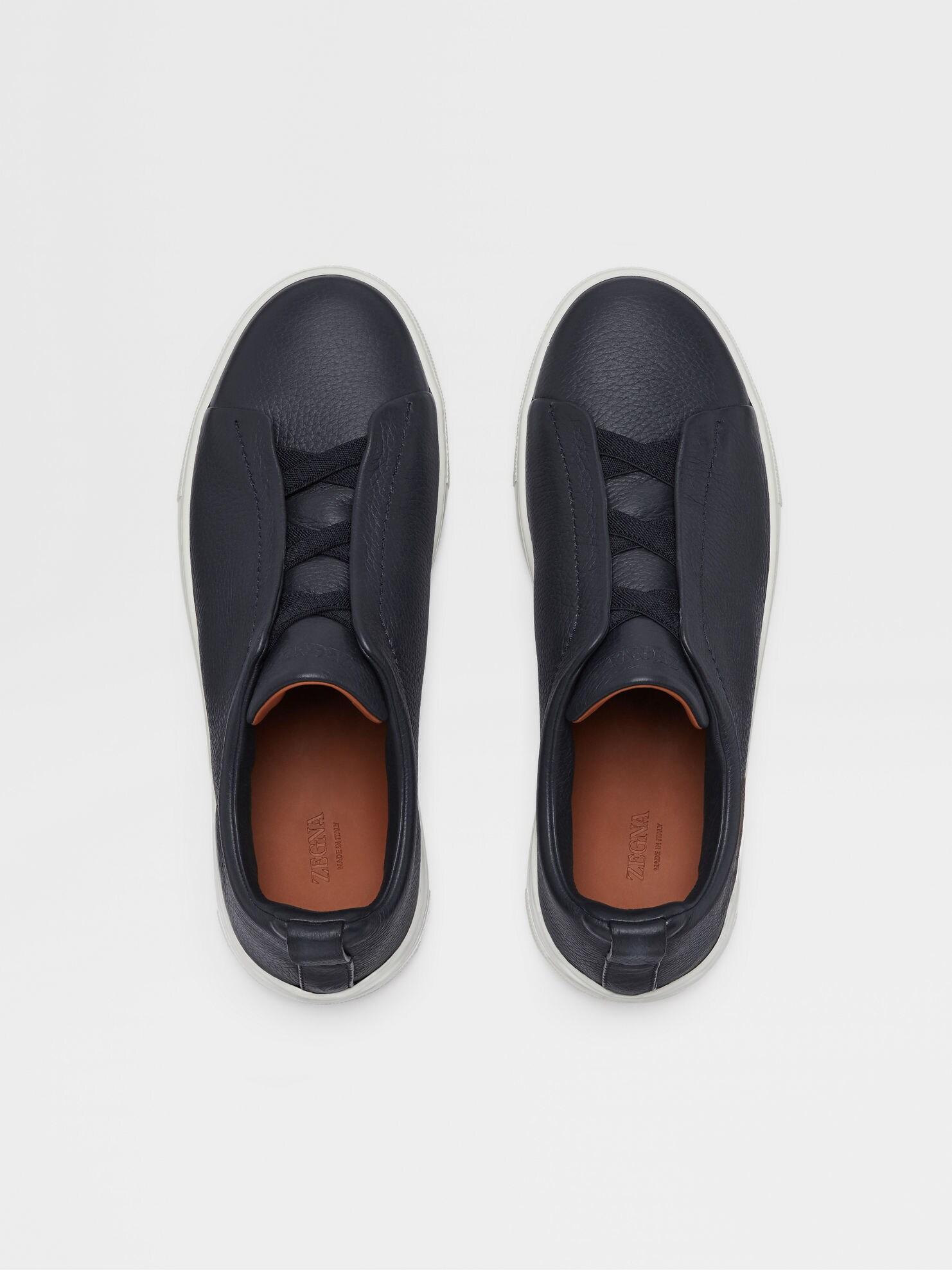 Tenis Zegna Triple Stitch Couro