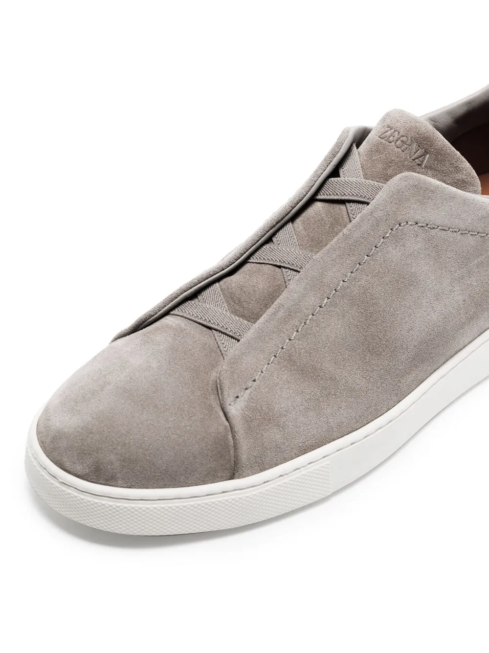 Tenis Zegna Triple Stitch Camurça
