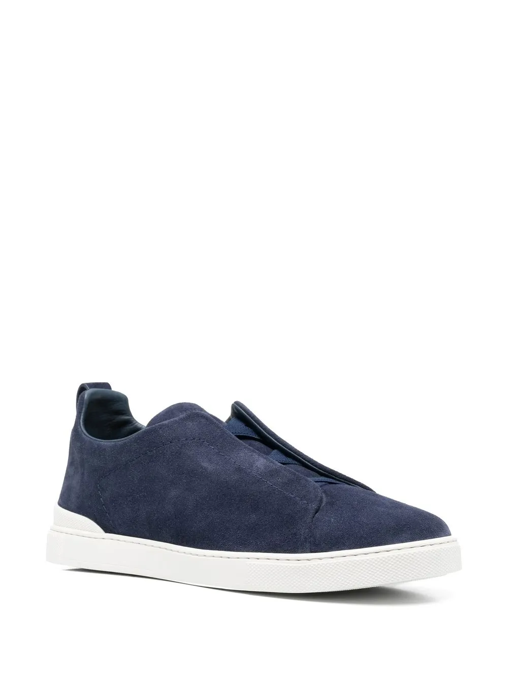 Tenis Zegna Triple Stitch Camurça