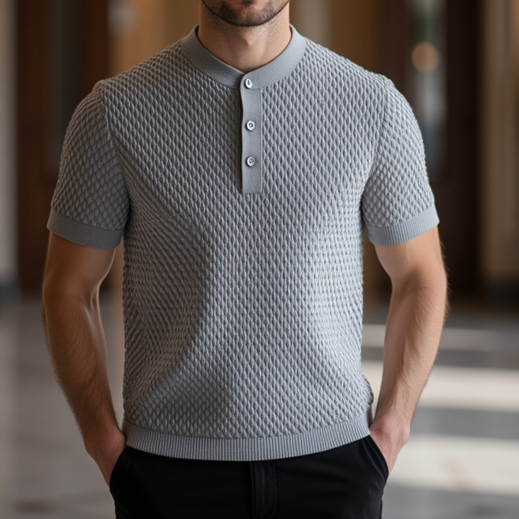 Camisa  Polo Malha Franfurt Gray