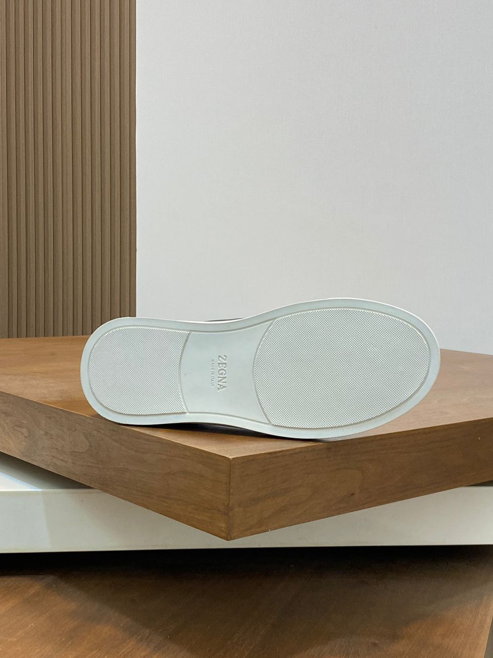 Tenis Zegna Triple Stitch Camurça