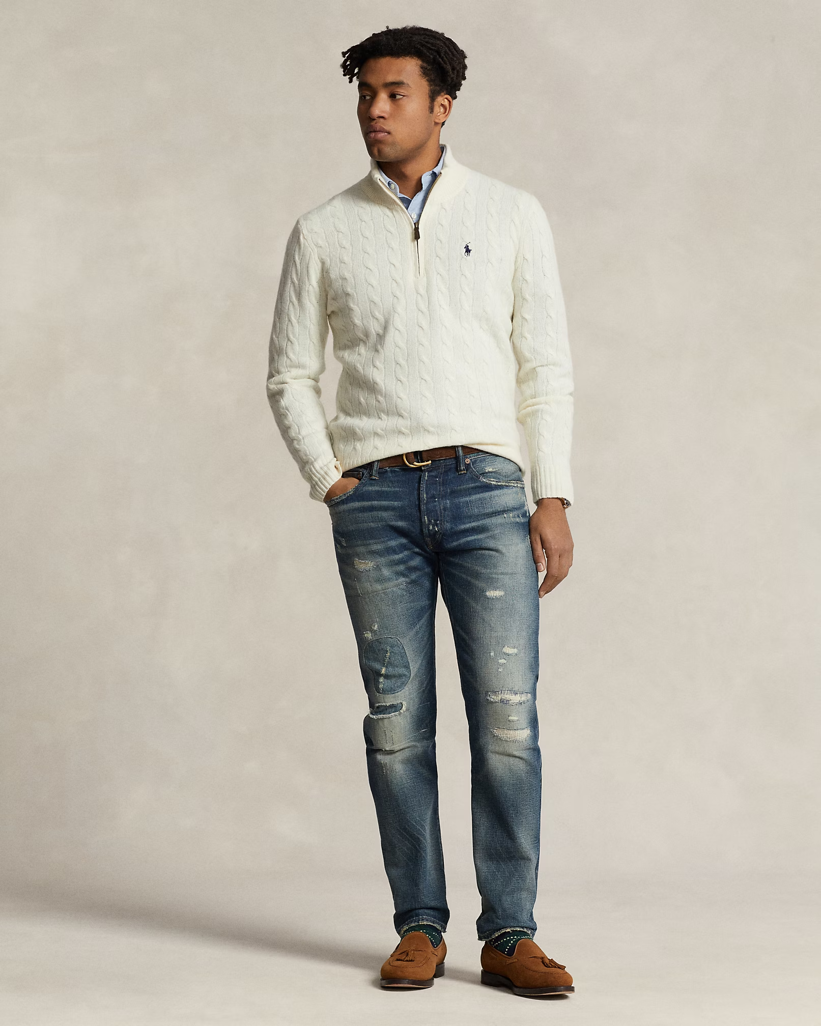 Suéter Polo Ralph Lauren com Zíper