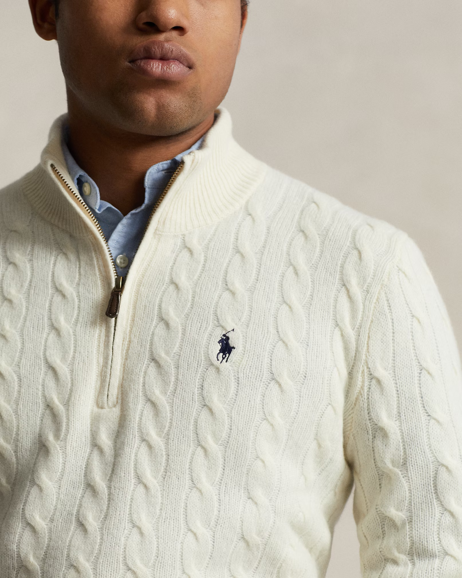 Suéter Polo Ralph Lauren com Zíper