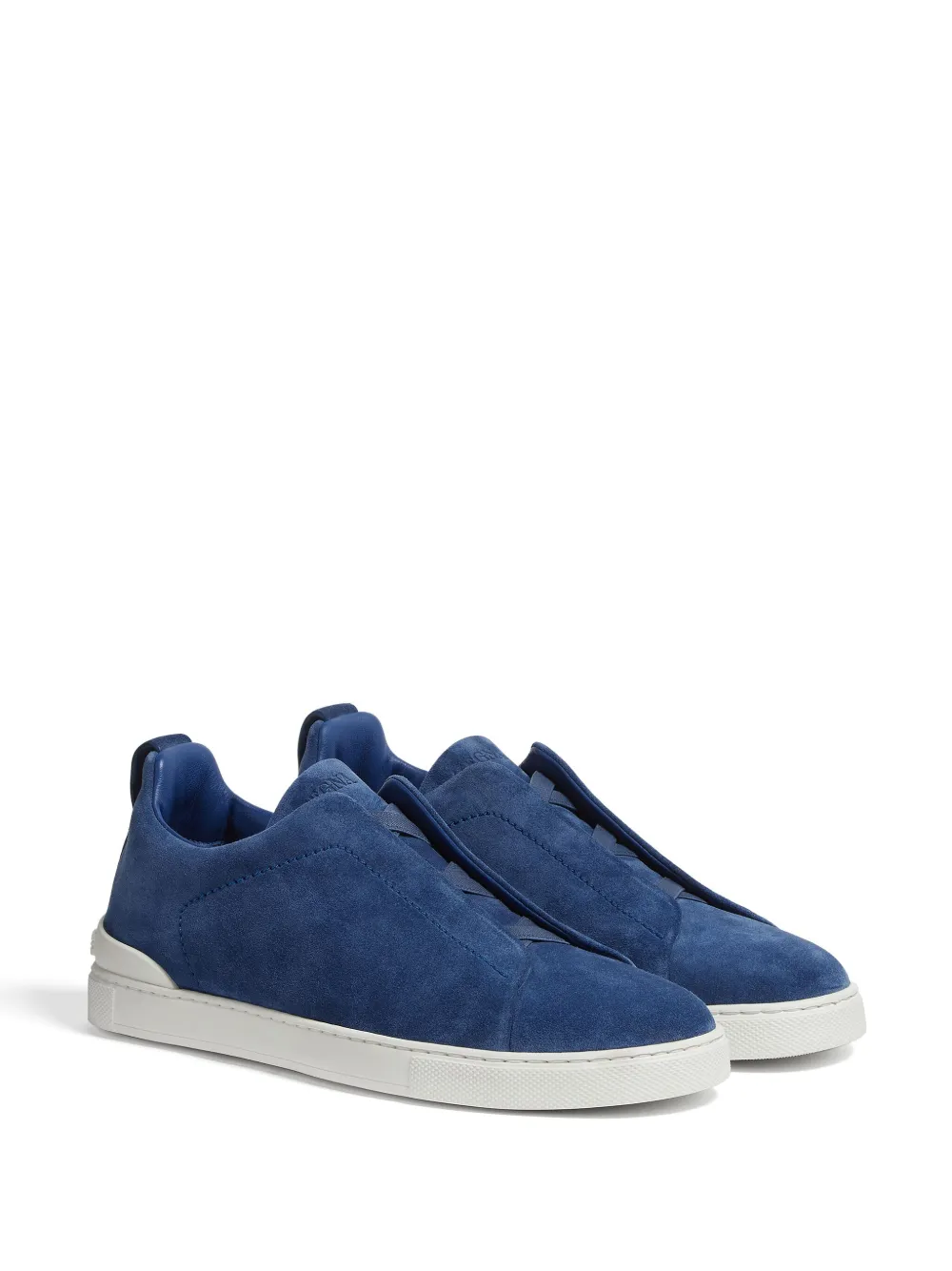 Tenis Zegna Triple Stitch Camurça