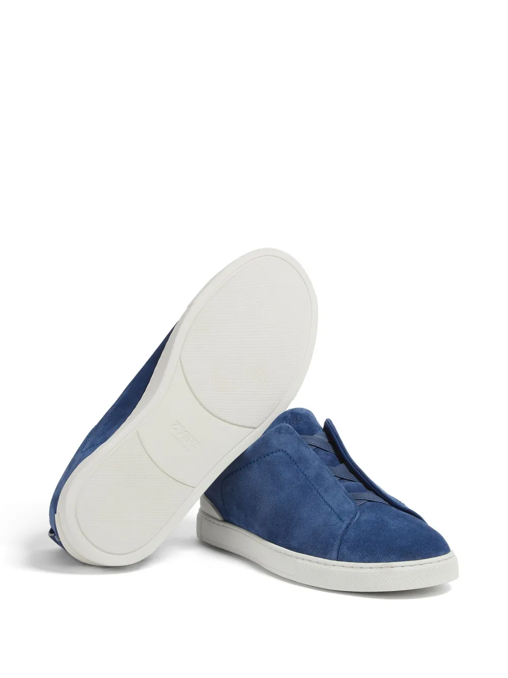 Tenis Zegna Triple Stitch Camurça